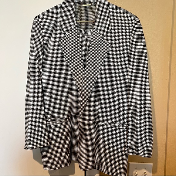Lamatta leather woman’s suit houndstooth size 8 - Picture 5 of 13